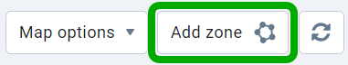 Add a zone button in MyGeotab