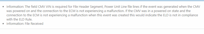 what-does-the-message-information-the-field-cmv-vin-is-required-mean